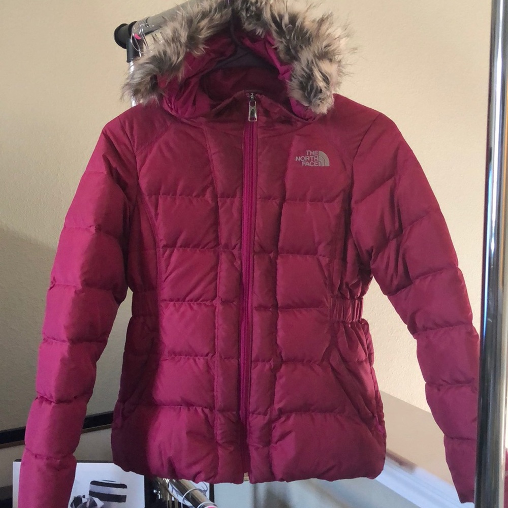 Girls North Face Coat “pink” Great Condition